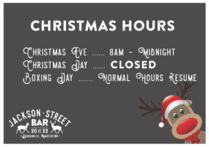 jackson Street Christmas Hours